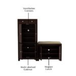 Solid Wood Shoe Rack for Living Room - Image 4