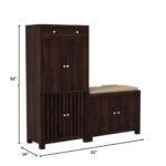 Solid Wood Shoe Rack for Living Room - Image 3