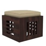 Wooden Coffee Table with 4 Stools for Living Room - Image 8