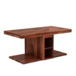 Solid Wood Coffee Table with 2 Stools for living Room - Image 6