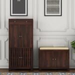 Solid Wood Shoe Rack for Living Room - Image 2