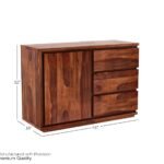 Solid Wood Sideboard Cabinet for Living Room - Image 2