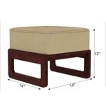 Wooden Coffee Table with 4 Stools for Living Room - Image 6