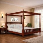 Wooden King Size Poster Bed for Bedroom