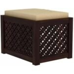 Wooden Coffee Table with 2 Stools for living Room - Image 8