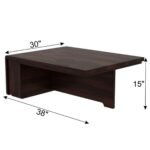 Sheesham Wood Coffee Table with 4 Stools for Living Room - Image 5