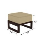 Sheesham Wood Coffee Table with 4 Stools for Living Room - Image 4